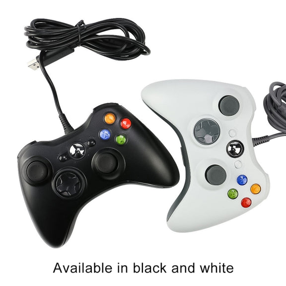 USB 2.0 Wired Controller Gamepad for XBOX360, Plug and Play, Cable Length: 2.5m(Black)