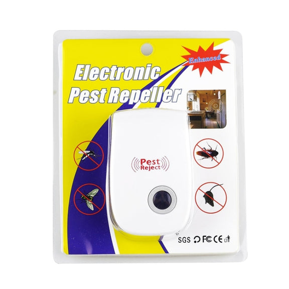 Ultrasonic Electronic Cockroach Mosquito Pest Reject Repeller,US Plug