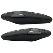 Multimedia Presenter with Laser Pointer & USB Receiver for Projector / PC / Laptop, Control Distance: 15m(Black)