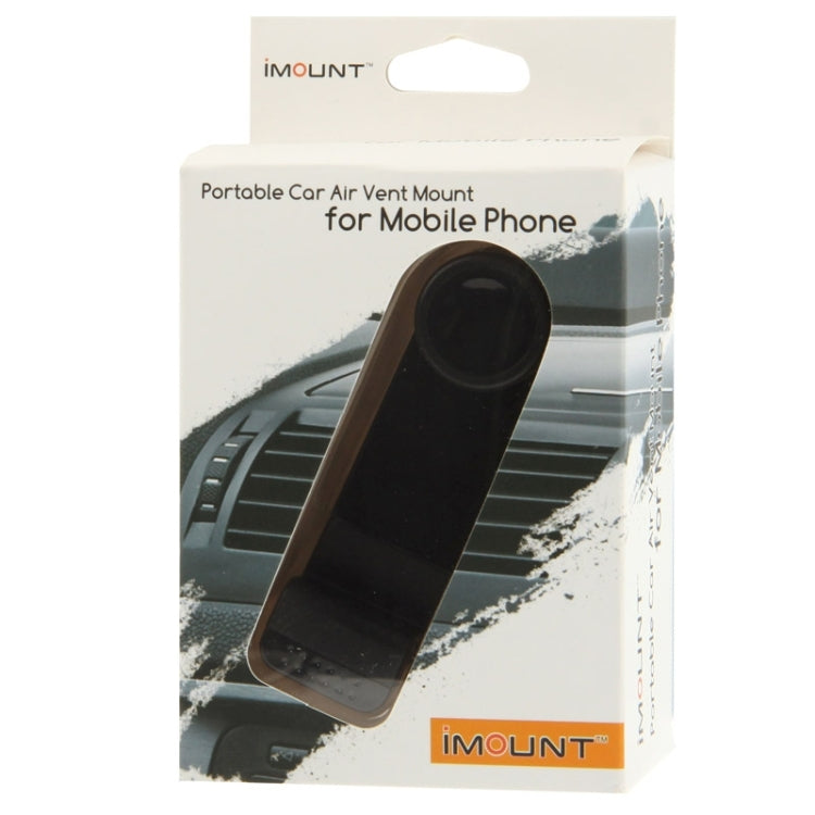 iMount 360 Degree Rotatable Portable Car Air Vent Mount, For iPhone, Galaxy, Huawei, Xiaomi, Lenovo, Sony, LG, HTC and Other Smartphones(Black)