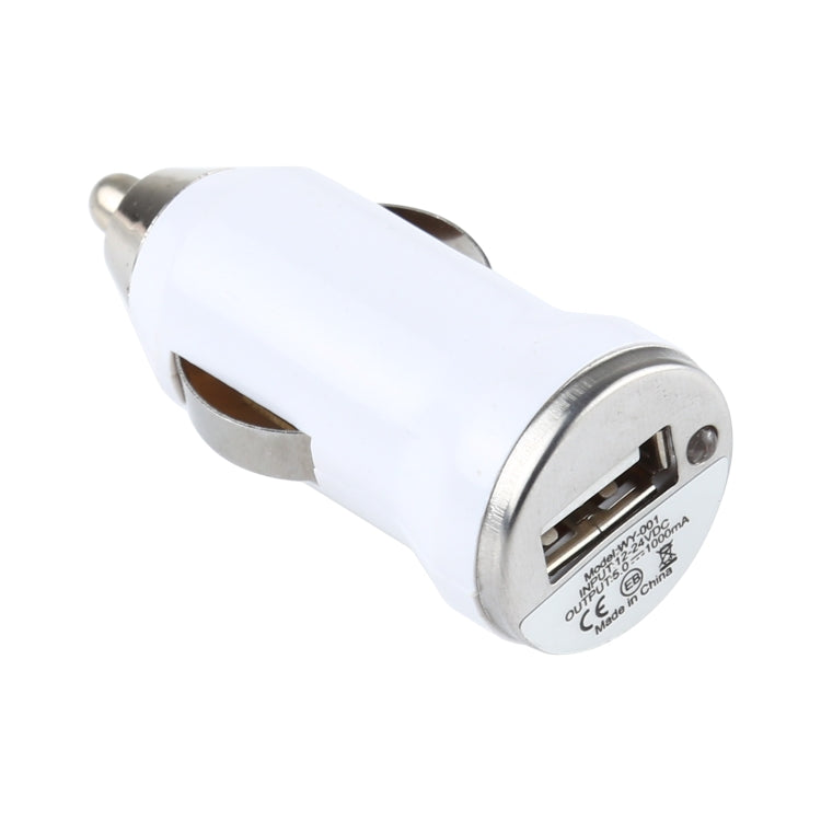 DC 5V / 1A USB Car Charger for Galaxy SIV / i9500 / SIII / i9300 / i8190 / S7562 / i8750 / i9220 / N7000 / i9100 / i9082 / BlackBerry Z10 / HTC X920e / Nokia / Other Mobile Phones(White) - Car Charger by PMC TechLife | Online Shopping South Africa | PMC TechLife