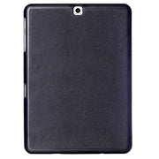 Custer Texture Horizontal Flip Leather Case with 3-folding Holder for Galaxy Tab S2 9.7 / T815(Black)