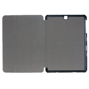 Custer Texture Horizontal Flip Leather Case with 3-folding Holder for Galaxy Tab S2 9.7 / T815(Black)
