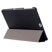 Custer Texture Horizontal Flip Leather Case with 3-folding Holder for Galaxy Tab S2 9.7 / T815(Black)
