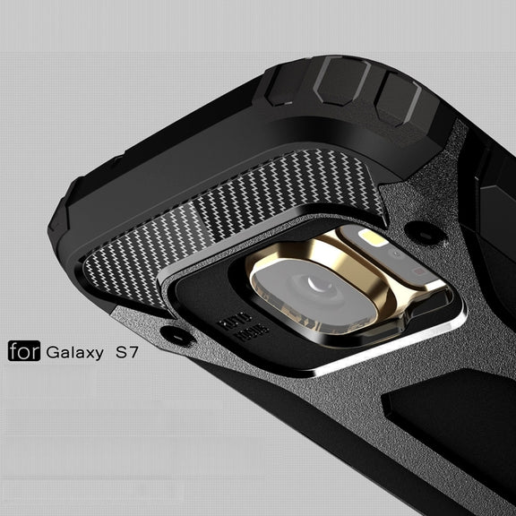 For Galaxy S7 / G930 Tough Armor TPU + PC Combination Case (Black) - Galaxy Phone Cases by PMC TechLife | Online Shopping South Africa | PMC TechLife