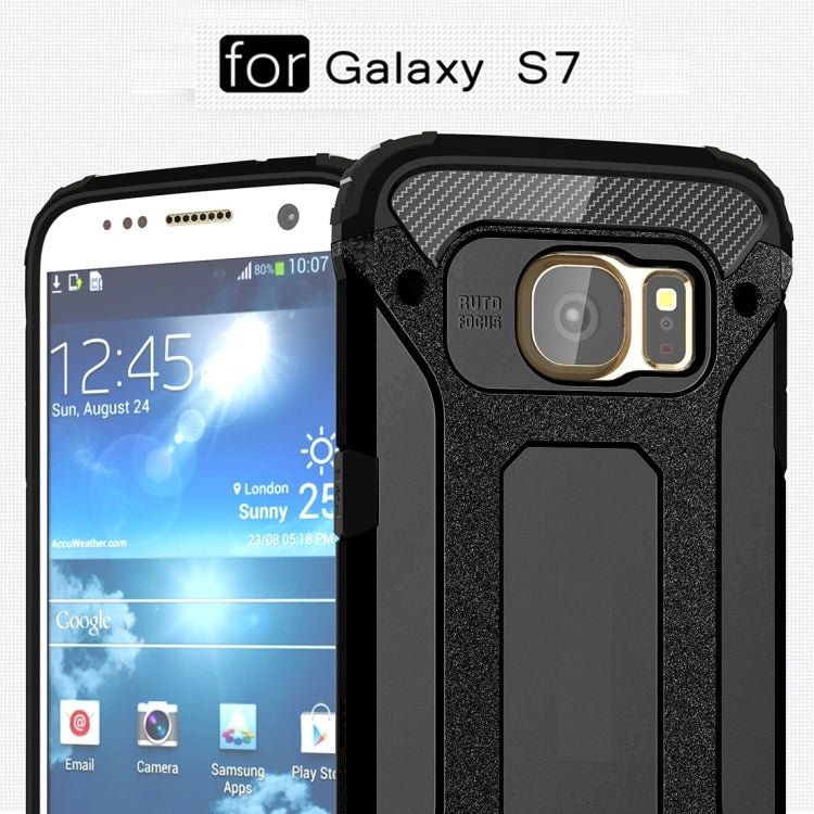 For Galaxy S7 / G930 Tough Armor TPU + PC Combination Case (Black) - Galaxy Phone Cases by PMC TechLife | Online Shopping South Africa | PMC TechLife