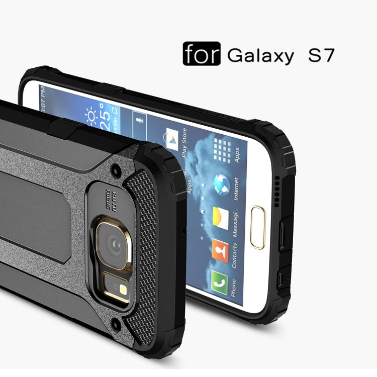 For Galaxy S7 / G930 Tough Armor TPU + PC Combination Case (Black) - Galaxy Phone Cases by PMC TechLife | Online Shopping South Africa | PMC TechLife