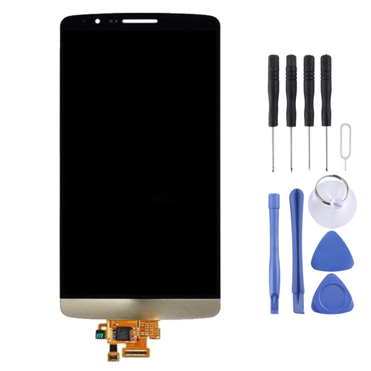 Original LCD Screen and Digitizer Full Assembly for LG G3 / D850 / D851 / D855(Gold) - free shipping - PMC TechLife - Order now!