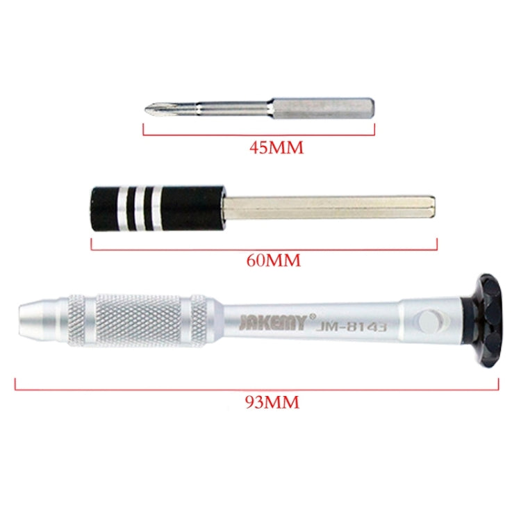 JAKEMY JM-8143 10 in 1 Multifunctional Aluminium Alloy Screwdriver Tools Kit - Tool Kits by JAKEMY | Online Shopping South Africa | PMC Jewellery | Buy Now Pay Later Mobicred