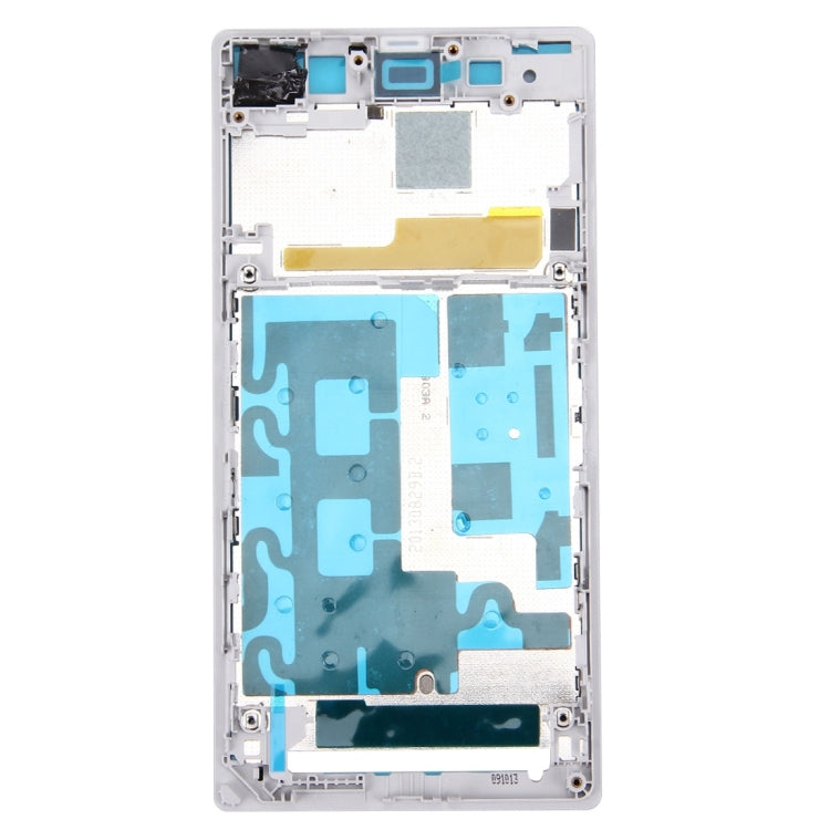 Front Housing LCD Frame Bezel Plate  for Sony Xperia Z1 / C6902 / L39h / C6903 / C6906 / C6943(White) - Frame Bezel Plate by PMC TechLife | Online Shopping South Africa | PMC TechLife