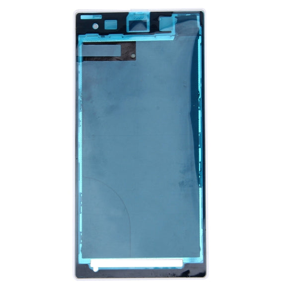 Front Housing LCD Frame Bezel Plate  for Sony Xperia Z1 / C6902 / L39h / C6903 / C6906 / C6943(White)