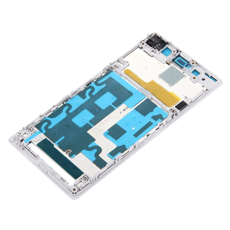 Front Housing LCD Frame Bezel Plate  for Sony Xperia Z1 / C6902 / L39h / C6903 / C6906 / C6943(White)