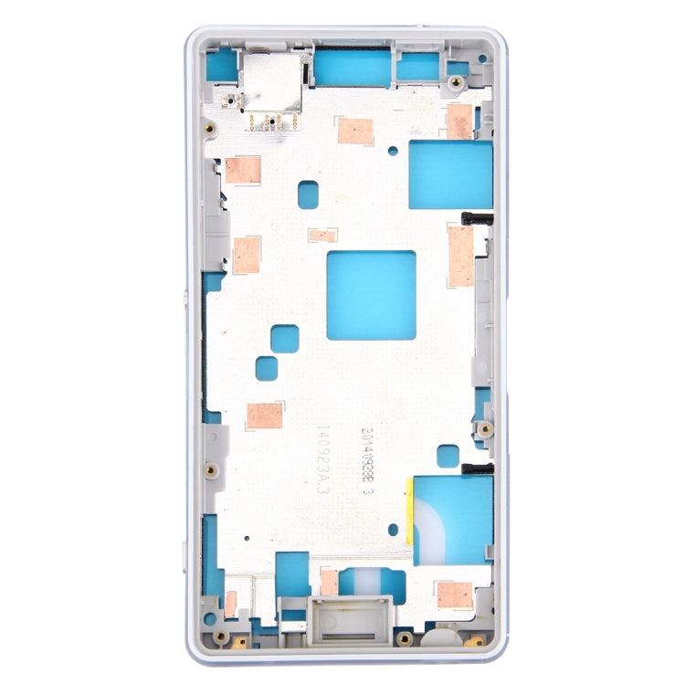 Front Housing LCD Frame Bezel Plate for Sony Xperia Z3 Compact / D5803 / D5833(White) - Frame Bezel Plate by PMC TechLife | Online Shopping South Africa | PMC TechLife