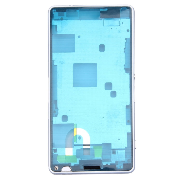 Front Housing LCD Frame Bezel Plate for Sony Xperia Z3 Compact / D5803 / D5833(White) - Frame Bezel Plate by PMC TechLife | Online Shopping South Africa | PMC TechLife