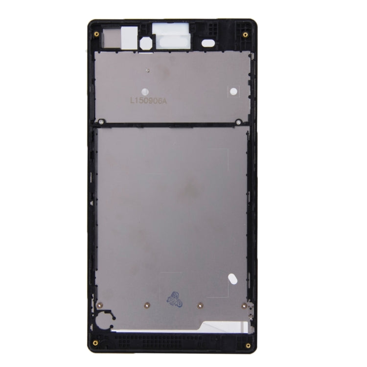 Front Housing  with Adhesive Sticker for Sony Xperia T3(Black) - Frame Bezel Plate by PMC TechLife | Online Shopping South Africa | PMC TechLife