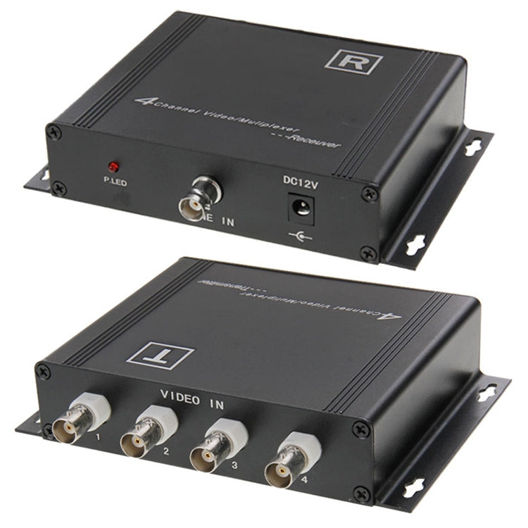 4 Channel Video Multiplexer Transmitter and Receiver(Black) - free shipping - PMC Jewellery - Order now!
