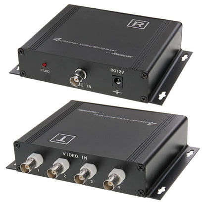 4 Channel Video Multiplexer Transmitter and Receiver(Black) - free shipping - PMC Jewellery - Order now!