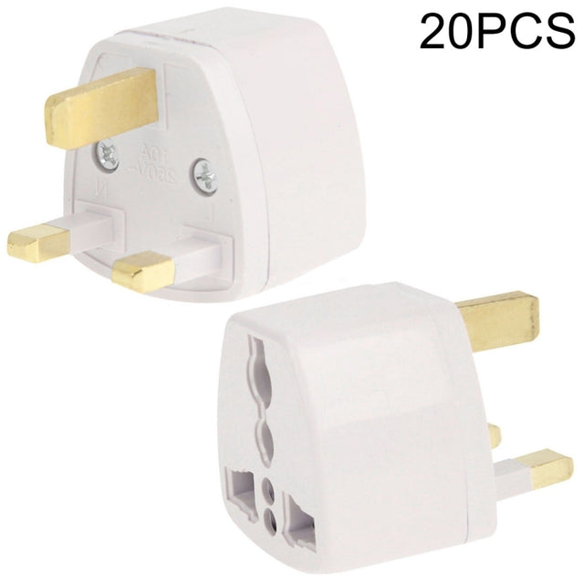 20 PCS Plug Adapter, Travel Power Adapter with UK Socket Plug