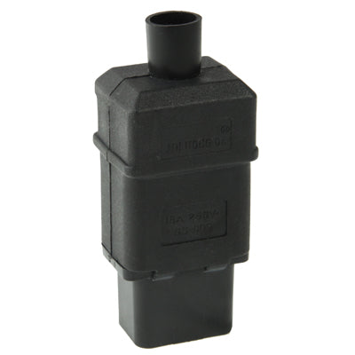 3 Prong Female AC Wall Universal Travel Power Socket Plug Adaptor(Black)