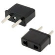 US / AU Plug to EU Plug AC Wall Universal Travel Power Socket Plug Adaptor(Black) - Plug Adaptor by PMC TechLife | Online Shopping South Africa | PMC TechLife | Buy Now Pay Later Mobicred