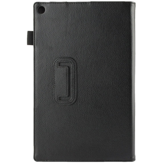 Litchi Texture Leather Case with Holder for Sony Xperia Tablet Z2 10.1(Black)
