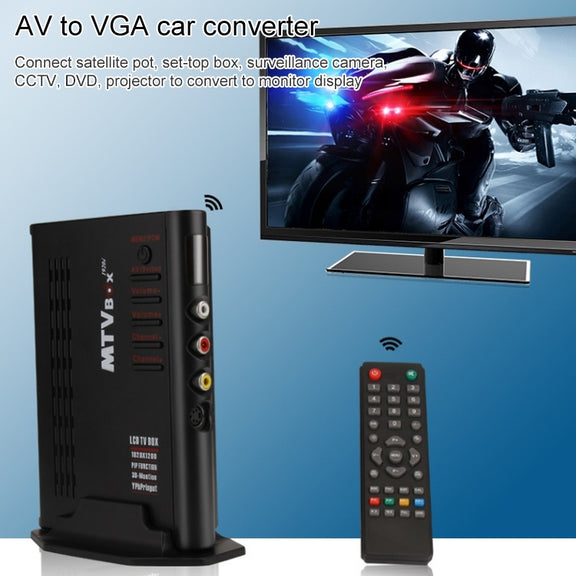 HD LCD TV-Box with Remote Control, TV (PAL-BG+PAL-DK)(Silver)