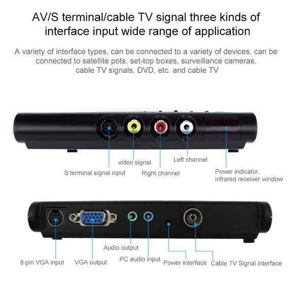 HD LCD TV-Box with Remote Control, TV (PAL-BG+PAL-DK)(Silver)