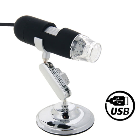 1.3 Mega Pixels 500X USB 2.0 Digital Microscope with 8 LED(Black) - free shipping - PMC Jewellery - Order now!