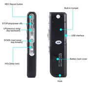 8GB Digital Voice Recorder Dictaphone MP3 Player, Support Telephone recording, VOX function, Power supply: 2 x AAA battery(Black)(Black)