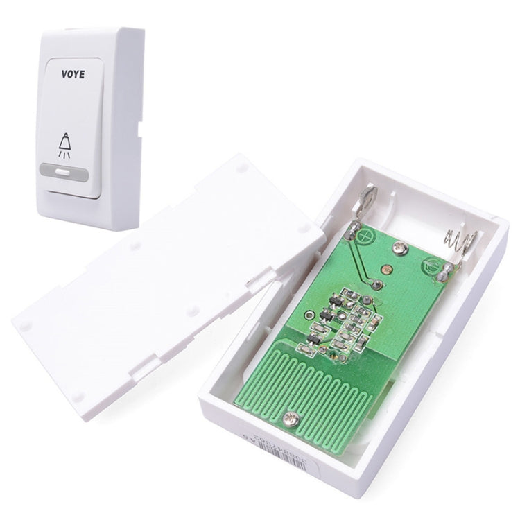 VOYE V006B2 Wireless Remote Control Chime Door Bell with Double-Receiver(White) - free shipping - PMC Jewellery - Order now!