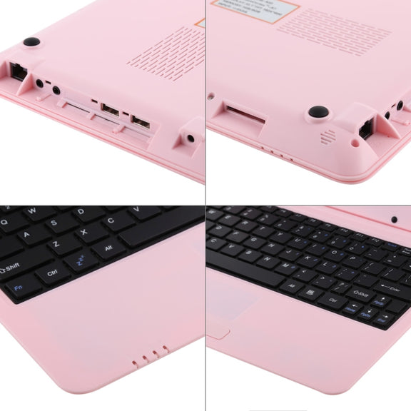 10.1 inch Notebook PC, 1GB+8GB, Android 6.0 A33 Dual-Core ARM Cortex-A9 up to 1.5GHz, WiFi, SD Card, U Disk(Pink)