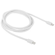 Mini DP DisplayPort  Cable for Apple iMac MacBook Pro, Length: 2m(White)