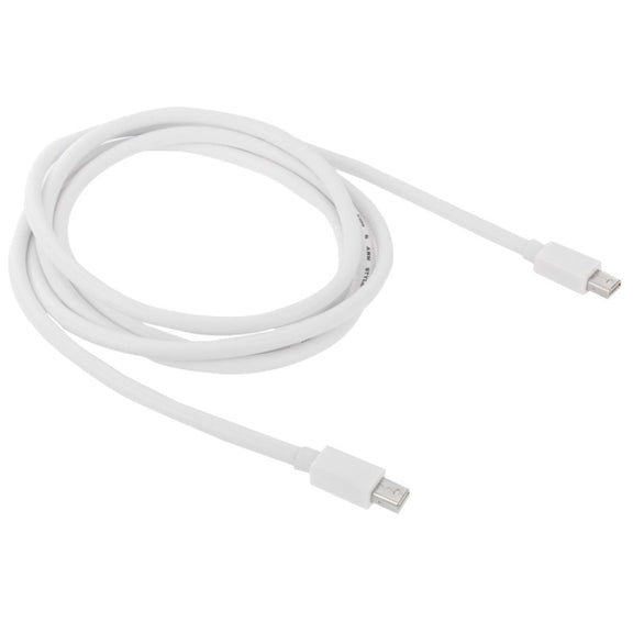 Mini DP DisplayPort  Cable for Apple iMac MacBook Pro, Length: 2m(White)