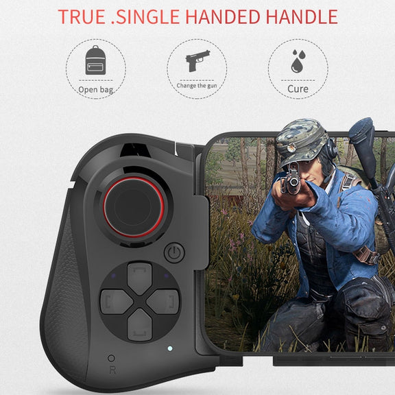One-hand Stretch Retractable Bluetooth Gamepad, Bluetooth Distance: 10m, For Android, iOS Mobile Phone Below 6.8 inch