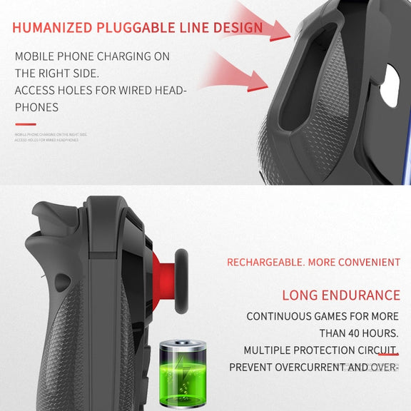 One-hand Stretch Retractable Bluetooth Gamepad, Bluetooth Distance: 10m, For Android, iOS Mobile Phone Below 6.8 inch