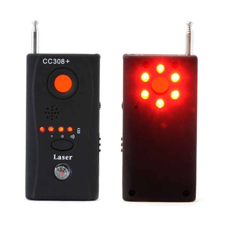 CC308+ Multi-Detector Full-Range All-Round Detector For Hidden Mini Camera / IP Lens/ GMS / RF Signal Detector Finder(Black) - free shipping - PMC Jewellery - Order now!