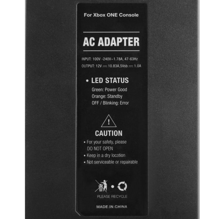 AC Power Supply / AC Adapter for Xbox One Console(Black) - Charger & Power by PMC TechLife | Online Shopping South Africa | PMC TechLife