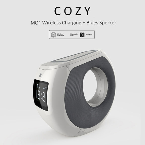 NILLKIN MC1 CE / RoHs / FCC Certificated QI Standard Wireless Charging Transmitter + Bluetooth Speaker, EU Plug , For iPhone, Galaxy, Sony, Lenovo, HTC, Huawei, Google, LG, Xiaomi, other Smartphones