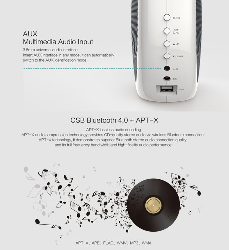 NILLKIN MC1 CE / RoHs / FCC Certificated QI Standard Wireless Charging Transmitter + Bluetooth Speaker, US Plug , For iPhone, Galaxy, Sony, Lenovo, HTC, Huawei, Google, LG, Xiaomi, other Smartphones - free shipping - PMC Jewellery - Order now!