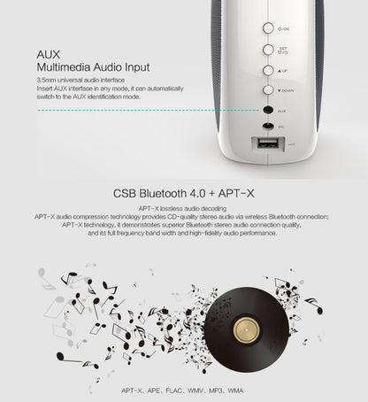 NILLKIN MC1 CE / RoHs / FCC Certificated QI Standard Wireless Charging Transmitter + Bluetooth Speaker, US Plug , For iPhone, Galaxy, Sony, Lenovo, HTC, Huawei, Google, LG, Xiaomi, other Smartphones - free shipping - PMC Jewellery - Order now!