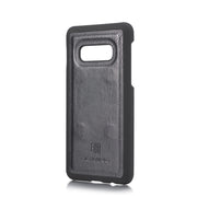 DG.MING Crazy Horse Texture Flip Detachable Magnetic Leather Case for Samsung Galaxy S10 E, with Holder & Card Slots & Wallet(Black)
