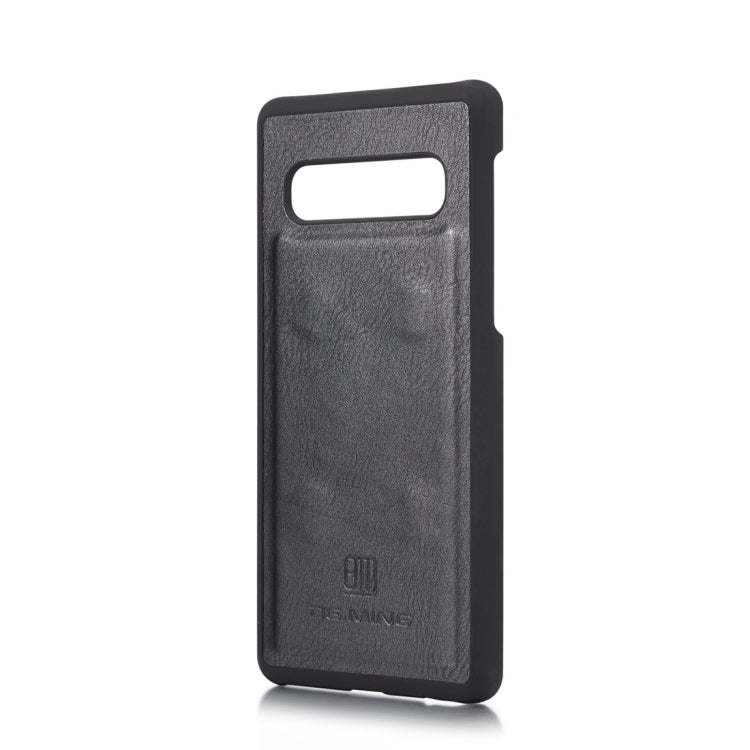 DG.MING Crazy Horse Texture Flip Detachable Magnetic Leather Case for Samsung Galaxy S10, with Holder & Card Slots & Wallet(Black) - free shipping - PMC Jewellery - Order now!
