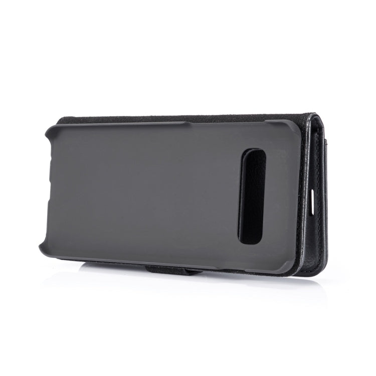 DG.MING Crazy Horse Texture Flip Detachable Magnetic Leather Case for Samsung Galaxy S10, with Holder & Card Slots & Wallet(Black) - free shipping - PMC Jewellery - Order now!