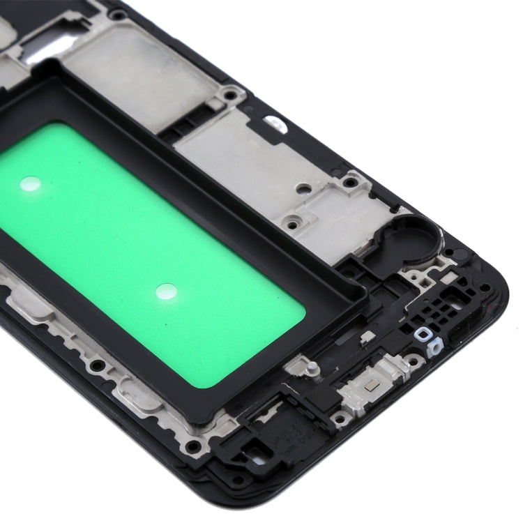 For Galaxy C8  Front Housing LCD Frame Bezel Plate(Black)