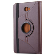 For Galaxy Tab A 10.1 / T580 Litchi Texture Horizontal Flip 360 Degrees Rotation Leather Case with Holder(Brown)