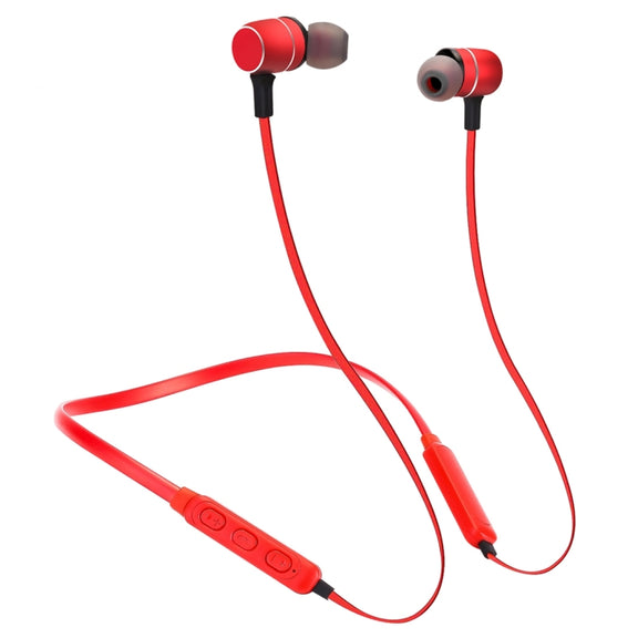 BTH-S8 Sports Style Magnetic Wireless Bluetooth In-Ear Headphones, For iPhone, Galaxy, Huawei, Xiaomi, LG, HTC and Other Smart Phones, Working Distance: 10m(Red)