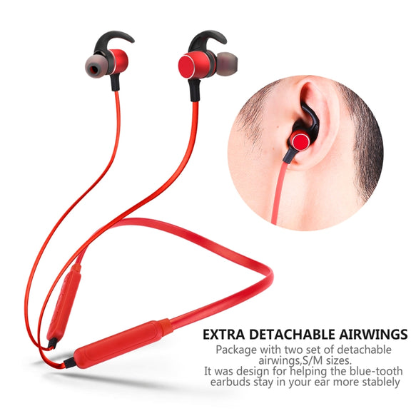 BTH-S8 Sports Style Magnetic Wireless Bluetooth In-Ear Headphones, For iPhone, Galaxy, Huawei, Xiaomi, LG, HTC and Other Smart Phones, Working Distance: 10m(Red)