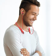 BTH-S8 Sports Style Magnetic Wireless Bluetooth In-Ear Headphones, For iPhone, Galaxy, Huawei, Xiaomi, LG, HTC and Other Smart Phones, Working Distance: 10m(Red)
