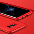 GKK for Galaxy S8 PC Three - paragraph Shield 360 Degrees Full Coverage Protective Case Back Cover(Red) - Galaxy Phone Cases by GKK | Online Shopping South Africa | PMC TechLife | Buy Now Pay Later Mobicred