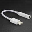 12.5cm USB-C / Type-C Male to 3.5mm Audio Female Adapter Converter(White) - free shipping - PMC TechLife - Order now!